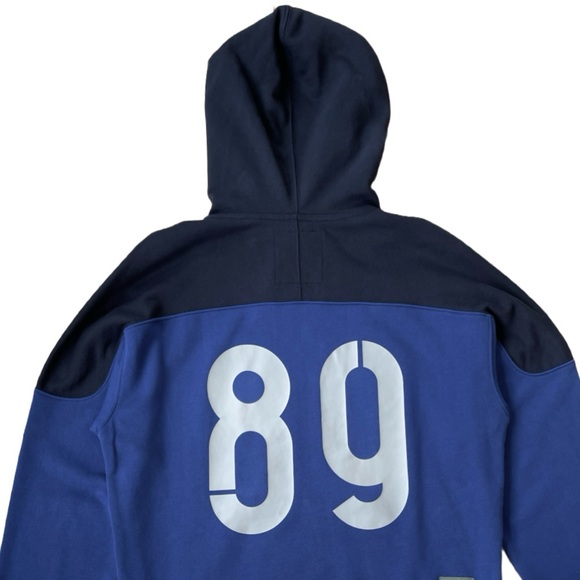 G-Star Raw 89 Logo Block Hoodie, Blue, Loose Fit, Men’s Size Small - Picture 5 of 9